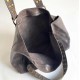 Bolso Shopper grande gris con tachuelas