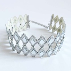 Choker gargantilla espejos rombos