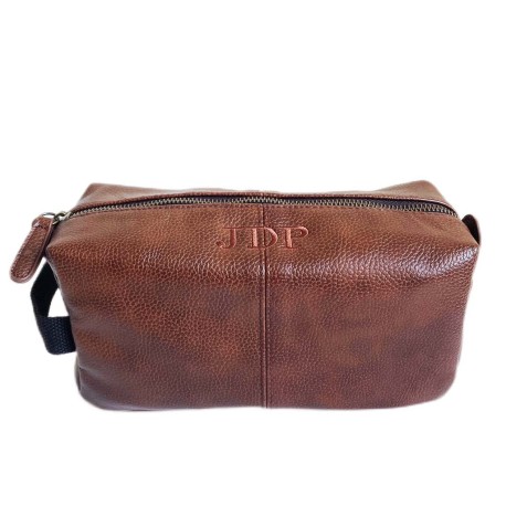 Neceser de piel para hombre personalizado