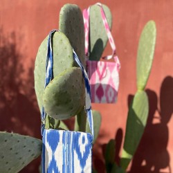 Bandolera de tela ikat personalizada
