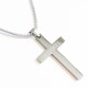 Cruz de acero grabada para Comunión
