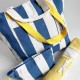 Set de 2 piezas bolsa con neceser de rayas San Marino