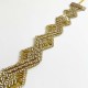 Choker dorado rombos