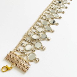 Choker de espejos redondos
