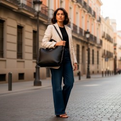 Bolso personalizado grande piel tipo serpiente Chicago
