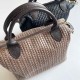 Bolso de piel trenzado