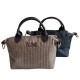 Bolso de piel trenzado