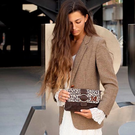 Bolso clutch leopardo