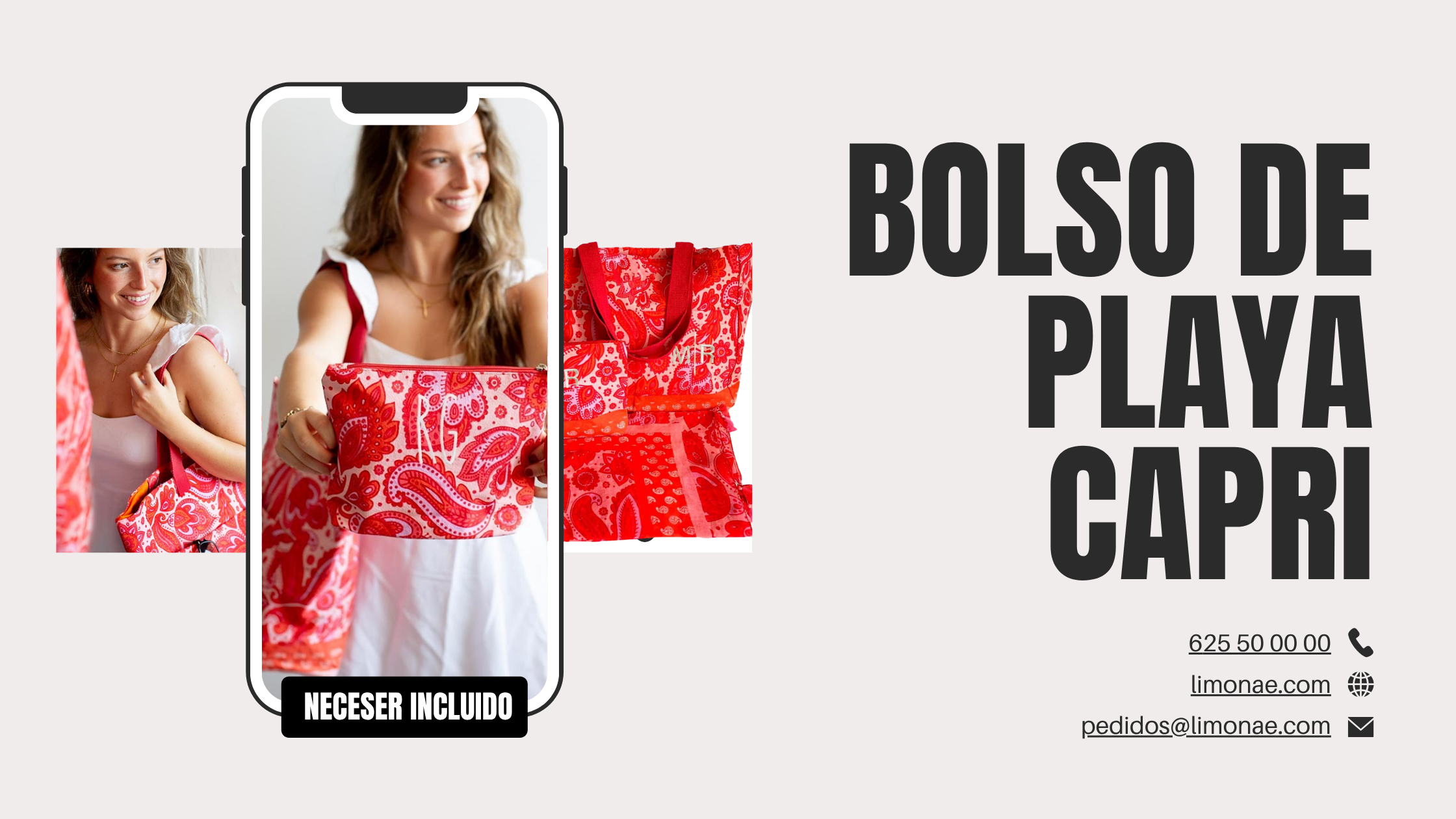 Bolso de playa Capri personalizada