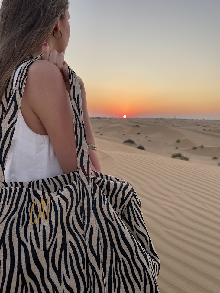 Bolsa fin de semana cebra