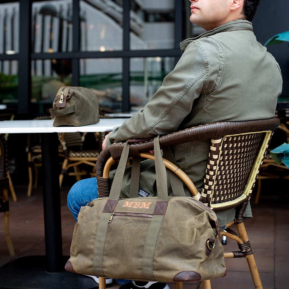 Bolsa viaje personalizada fin de semana encerada